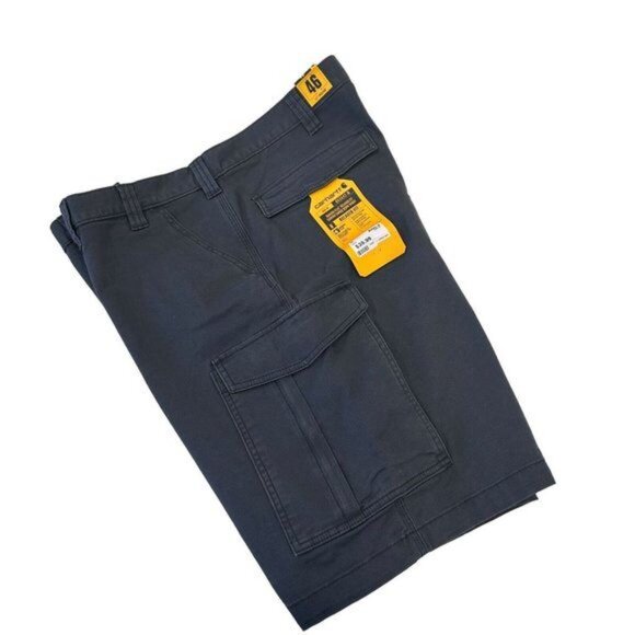 Carhartt Rugged Flex Gray Canvas Cargo Short Men SZ 46 Relaxed Fit With Tags - Picture 2 of 13